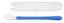 Силиконовая ложка Nuby Easy Grip, с длинной ручкой, в контейнере, голубой (5556blu) - миниатюра 1