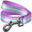 Поводок для собак Waudog Nylon, 122х2,5 см, светоотражающий, фиолетовый - миниатюра 1
