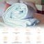 Одеяло антиаллергенное MirSon Eco Hand Made №074, демисезонное, 172x205 см, белое (58589818) - миниатюра 5
