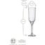 Бокал для шампанского Bormioli Rocco Florian, 210 мл, прозрачный (199413BCG021990) - миниатюра 2