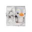 Плед Interbaby Flecce Plush Toy Pinguin Gray, 110х80 см, сірий (8100260) - мініатюра 1