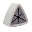 Треугольный держатель для полотенец Supretto в ванную и на кухню самоклеящийся бело-серый (82870002) - миниатюра 1