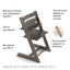 Набор Stokke Baby Set Tripp Trapp Hazy Grey: стульчик и спинка с ограничителем (k.100126.15) - миниатюра 3