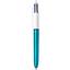 Ручка кулькова BIC 4 Colours Shine Blue, 1 мм, 4 кольори, 1 шт. (902126) - мініатюра 2