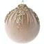 Різдвяна куля вельвет 10 см шампань 4 шт. (681-092) - мініатюра 1