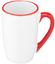 Чашка Ardesto Lorenzo RD, 360 мл, біла з червоним (AR3481RD) - мініатюра 2