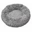 Лежак плюшевий для тварин Milord Ponchik, круглий, розмір M, сірий (VR07//7891) - мініатюра 1