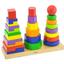 Набір дерев'яних пірамідок Viga Toys Три фігури (50567) - мініатюра 1