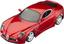 Автомодель Bburago Alfa 8C Competizione (2007) красная (18-43004) - миниатюра 1