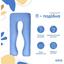 Подушка Ideia П-образная для беременных и отдыха, 140x75x20 см, светло серая с джинсовым (8-33724 джинс/св.сірий) - миниатюра 3