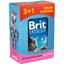 Набір вологого корму Brit Premium Cat з куркою та індичкою 3+1 х 100 г - мініатюра 1