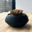 Горщик зі штучною рослиною МВМ My Home, 9 см, чорний (DH-FLOWERS-18 GREEN/BLACK) - мініатюра 2