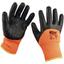 Перчатки Werk WE2133 утепленные с черным латексным покрытием оранжевые размер 10 - миниатюра 1