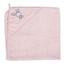 Полотенце с уголком Ceba Baby Tencel Line Bunny, 100х100 см, розовый (8971287) - миниатюра 1