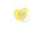 Пустушка силіконова Baby Team, ортодонтична, 0-6 міс., жовтий (3001_звезды) - мініатюра 2
