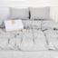 Комплект постельного белья MirSon Natural Linen Beatrice лен полуторный светло-серый (2200008247744) - миниатюра 5