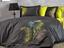 Комплект постельного белья Dantela Vita Iz antrasit-yesil сатин с вышивкой евро антрацит-зеленый (svt-2000022303118) - миниатюра 3