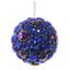 Прикраса для ялинки Shishi Куля в камінцях, 9 см, синій (46409) - мініатюра 1