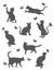 Плед LightHouse Meow, 200х140 см, темно-серый (2200000547064) - миниатюра 5