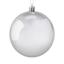 Різдвяна куля 8 см срібляста 6 шт. (681-054) - мініатюра 1