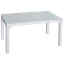 Стол Irak Plastik под ротанг, 140х80 см, белый (HM725) - миниатюра 1