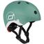 Шлем защитный Scoot and Ride светоотражающий, с фонариком, 45-51 см (XXS/XS), серо-зеленый (SR-210225-FOREST) - миниатюра 1