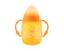 Поїльник Baby Team, з силіконовим спаутом і ручками, від 6 міс., 250 мл, помаранчевий (5004) - мініатюра 1