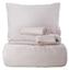 Набор постельное белье с пледом Karaca Home Brezza pudra, евро, светло-розовый, 7 предметов (2000022180825) - миниатюра 1