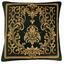 Подушка декоративна Прованс Baroque-3, 45х45 см, чорний із золотим (25624) - мініатюра 1