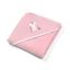Полотенце с капюшоном BabyOno Сова, 85х85 см, розовый (540/03) - миниатюра 1