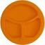 Тарелка секционная Lindo с подогревом на присоске оранжевая (А 51) - миниатюра 1