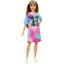 Кукла Barbie Модница, в разноцветном платье и кепке-козырьке (GRB51) - миниатюра 1