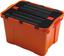 Ящик-контейнер пластиковий з кришкою і кліпсами Heidrun Factory, 34 л, 49х36х28 см, помаранчевий (1645) - мініатюра 1