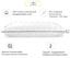 Подушка пухова MirSon Extra Premium Royal №105 60х60 см, біла (2200000003027) - мініатюра 4