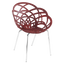 Крісло Papatya Flora-ML, матова червона цегла сидіння, ніжки хром (874717) - мініатюра 1