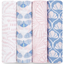 Набор многоразовых муслиновых пеленок Aden + Anais Deco, 120х120 см, розовый с синим, 4 шт. (ASWC40011) - миниатюра 2