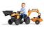 Детский трактор на педалях Falk 967N Case CE, с прицепом и ковшами, оранжевый (967N) - миниатюра 3
