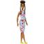 Кукла Barbie Модница в платье с узором в ромб, 30 см (HJT06) - миниатюра 2