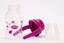 Пляшечка для годування Lindo, вигнута з ручками, 125 мл, фіолетовий (Li 146 фиол) - мініатюра 3