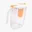Набір для напоїв Supretto пластиковий глечик із фільтром і 4 склянки прозорий із помаранчевим (83890001) - мініатюра 4