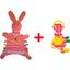 Набір Масік Зайчик: іграшка-обіймашка і іграшка-забавка (МС 150401-04) - мініатюра 1