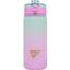 Пляшка для води Yes Glamour soft touch, 600 мл, рожева з бірюзовим (707959) - мініатюра 1