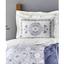 Комплект постельного белья Karaca Home Arlen indigo, с пледом, евростандарт, индиго (svt-2000022300506) - миниатюра 1