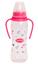Пляшечка для годування Lindo, вигнута з ручками, 250 мл, рожевий (Li 147 роз) - мініатюра 1