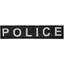 Змінний напис Police для шлеї Dog Extreme Police 3-4 розміру чорний - мініатюра 1