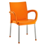 Крісло Irak Plastik Sumela, алюмінієві ніжки, помаранчевий (HK420) - мініатюра 1