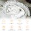 Ковдра антиалергенна MirSon DeLuxe Hand Made EcoSilk №1310, демісезонна, 200x220 см, біла (237054205) - мініатюра 4