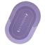 Коврик суперпоглащающий в ванную Stenson 60x40 см овальный фиолетовый (26249) - миниатюра 3