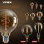 Світлодіодна лампа LED Videx Filament PS160FASD 8W E27 2200K дімерна бронза (VL-PS160FASD-08272) - мініатюра 5