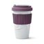 Склянка з кришкою Tassen Смакота, біла з фіолетовим, 400 мл (TASS29002) - мініатюра 2